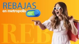 En la imegen una mujer sorprendida de las ofertas en Metropolis Barquisimeto