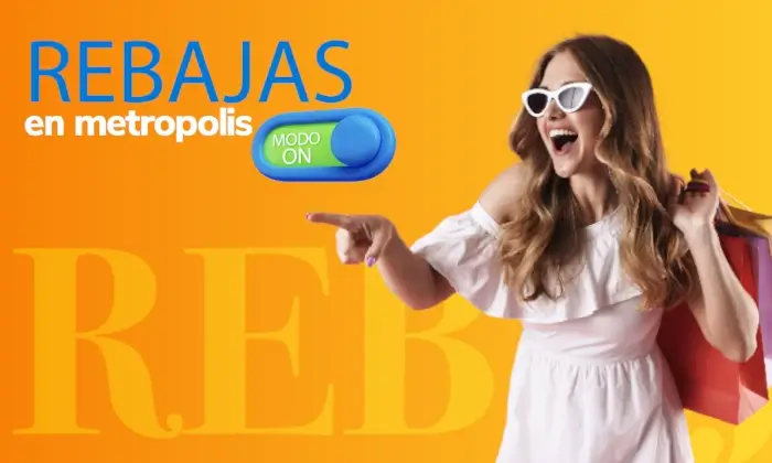 En la imegen una mujer sorprendida de las ofertas en Metropolis Barquisimeto