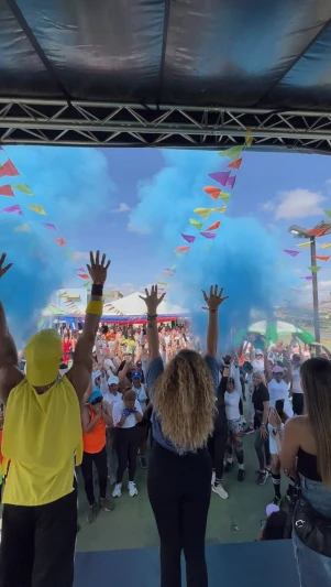 Explosión de colores no para durante el cierre del Metro Fitness 2026 en Metrópolis Barquisimeto