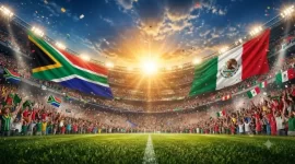Imagen que acompaña la nota de promoción de la transmisión del partido inaugural del mundial 2026 en Metropolis Barquisimeto