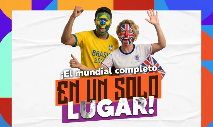 Hinchas con banderas y rostros pintados listos para ver el Mundial 2026 en Metropolis Barquisimeto en pantalla gigante.